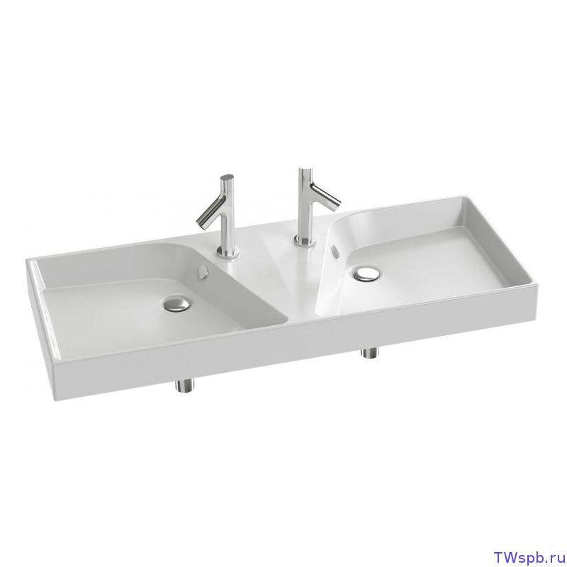 Двойная подвесная раковина 120х46 см Jacob Delafon Rythmik EXM112-00