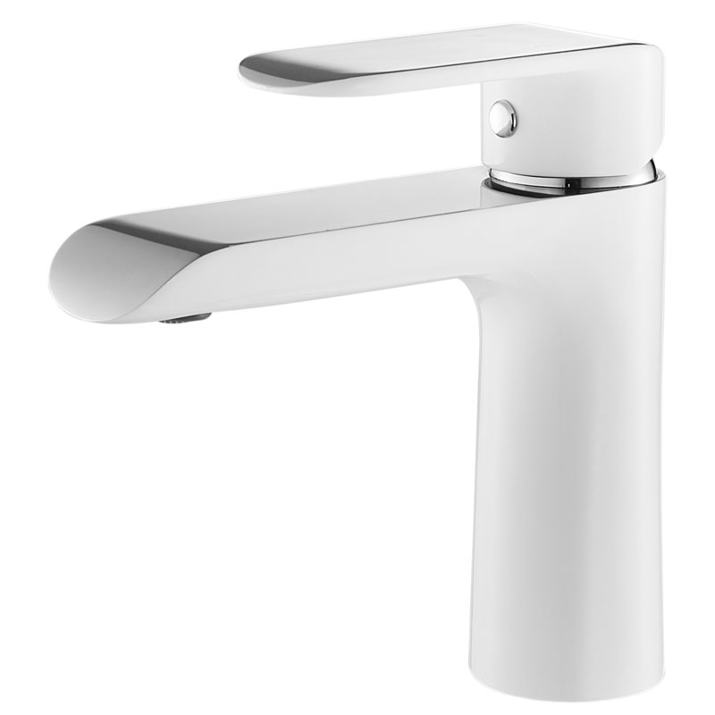 Белый/хром смеситель для раковины, IDDIS Calipso CALSB00i01