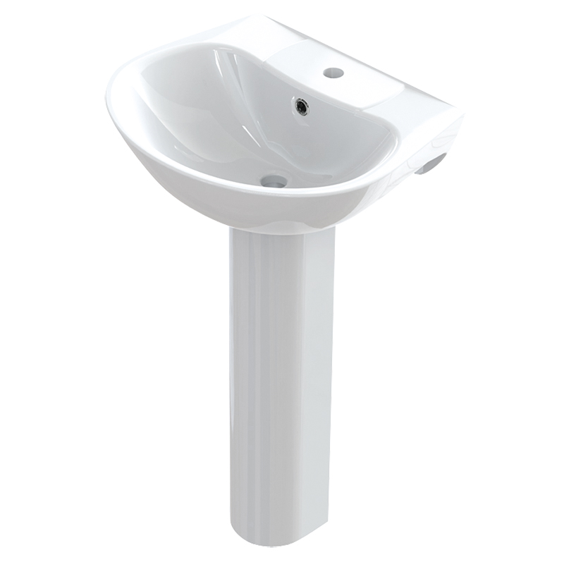 Раковина 54,5х45,5 см с пьедесталом, IDDIS ICEBERG NOVA ICE5450i27