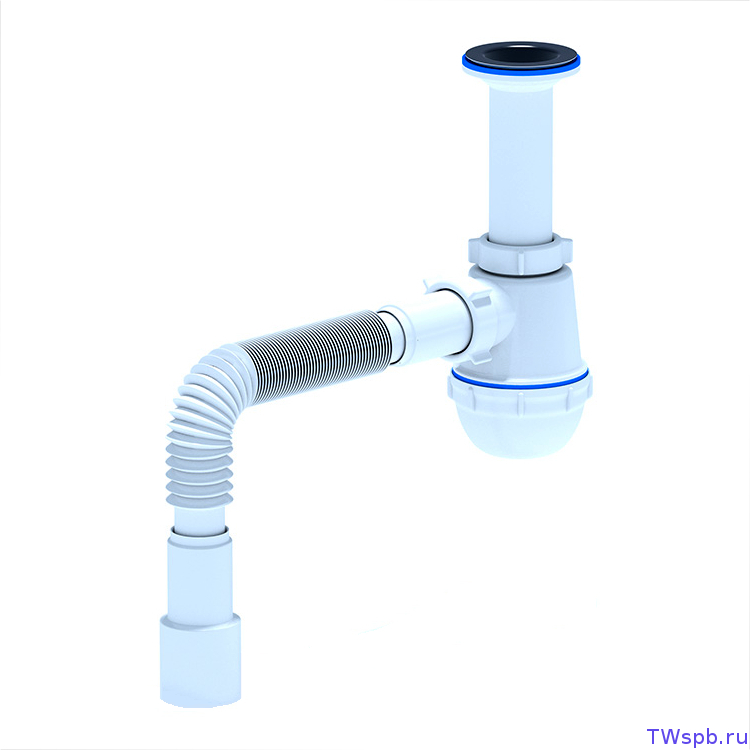 A0515 Сифон АНИ Грот 1 1/2*40/50 для мойки