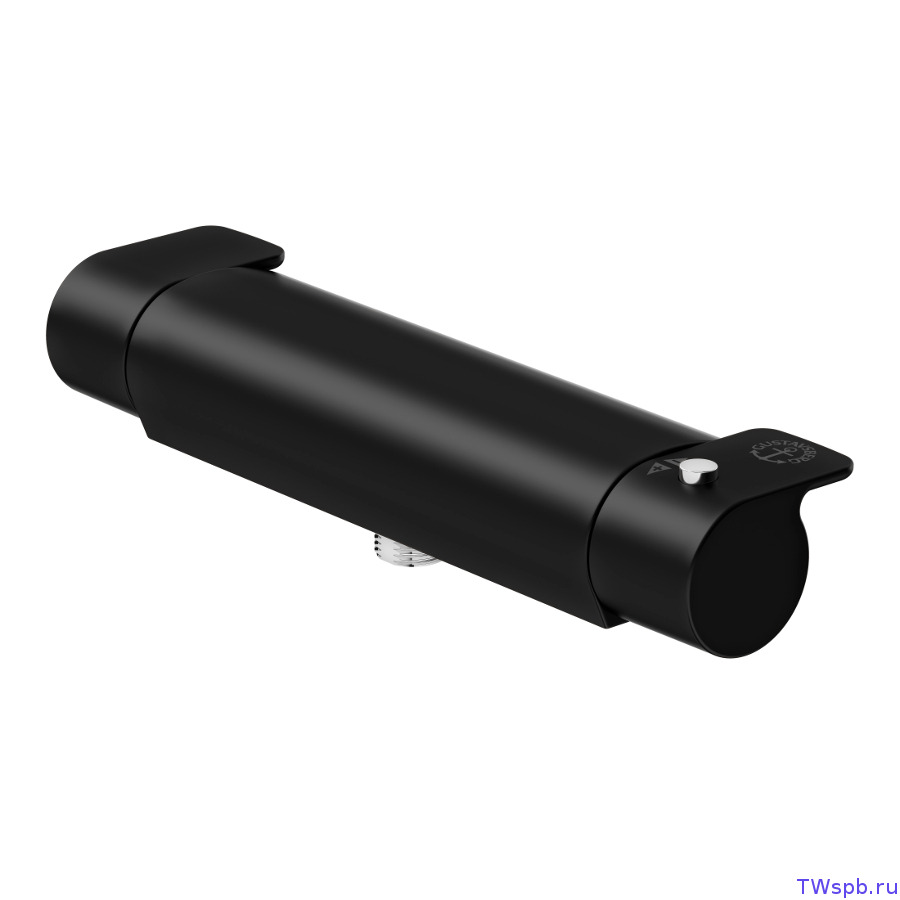 Gustavsberg GB4121830453 Матовый чёрный термостатический смеситель для ванны/душа