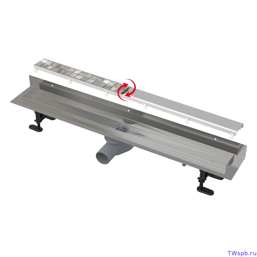 Alcaplast APZ23-DOUBLE9-850 Пристенный трап для душа