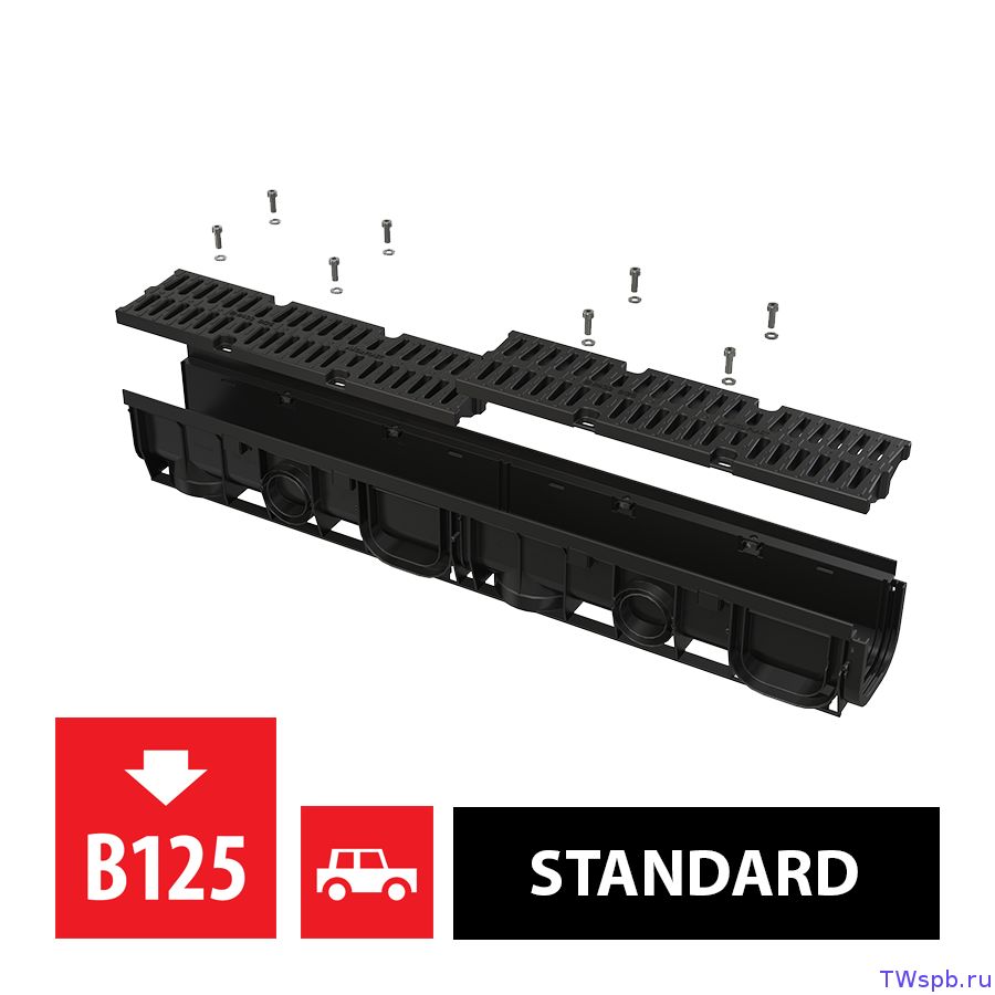 AVZ104-R402 Alcaplast Дренажный канал