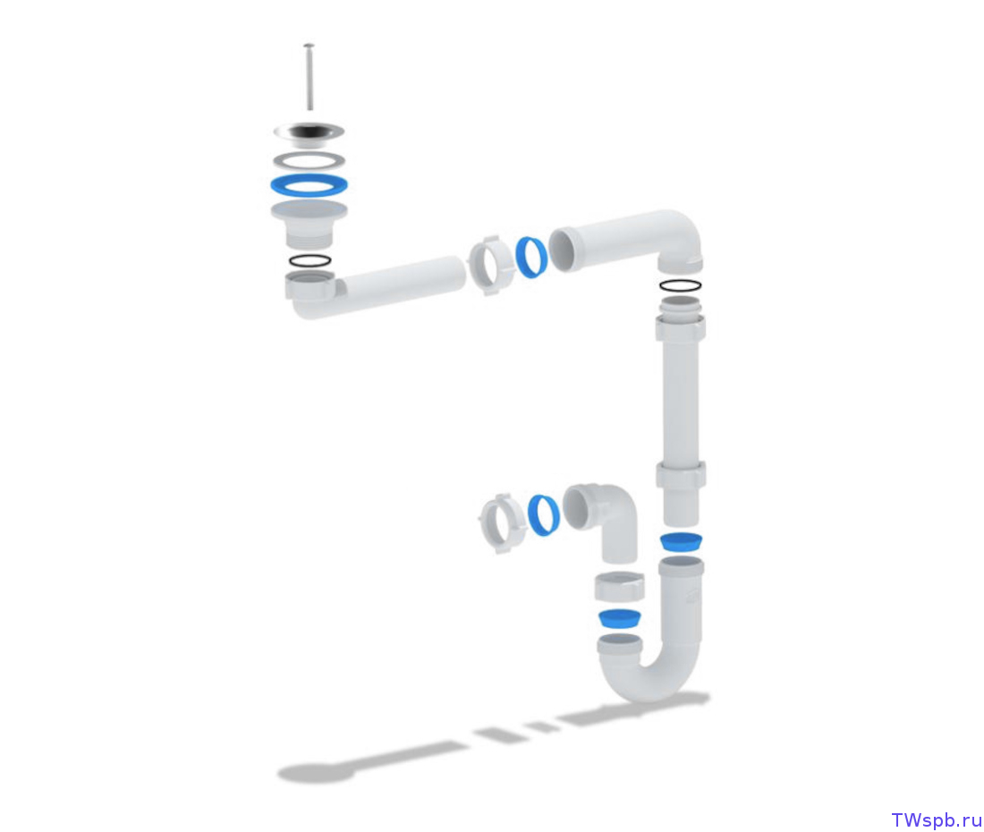 DB5000  сифон для умывальника — T-WAY