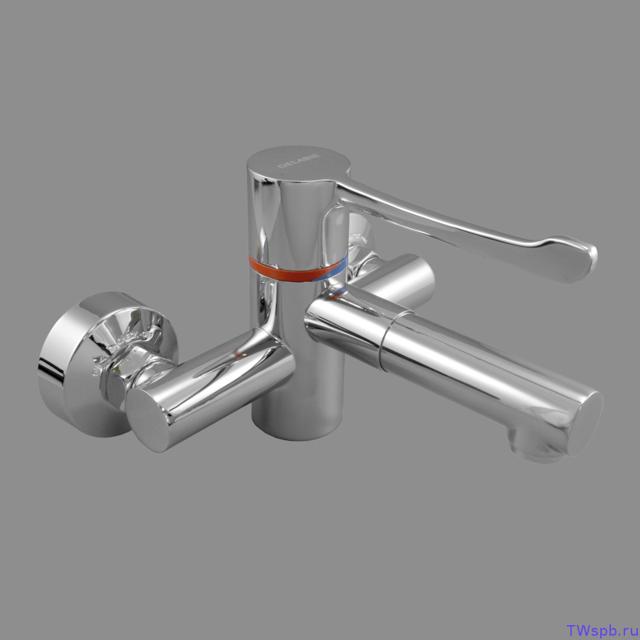 Локтевой термостатический настенный смеситель Delabie H9611