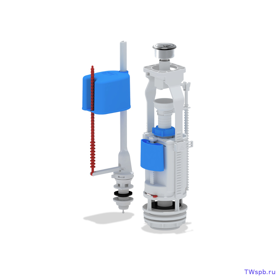 АНИ пласт WC3550C Двухрежимная арматура сливного бачка