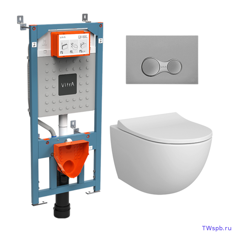 Унитаз с инсталляцией, VitrA 9830B003-7207