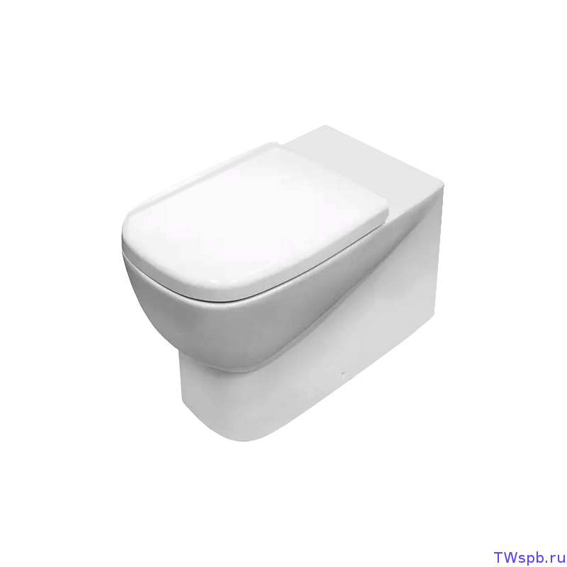 Безободковый приставной унитаз Sanita Luxe Infinity Rimless