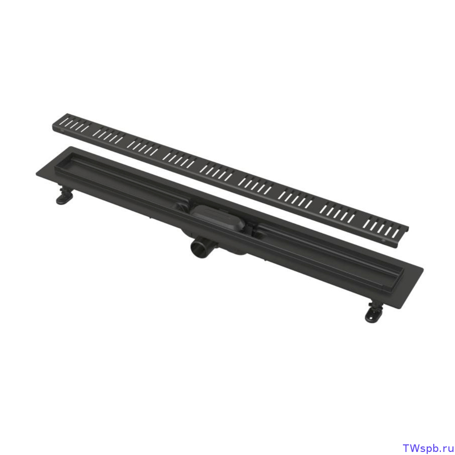 Чёрный душевой жёлоб APZ10BLACK-550M Simple