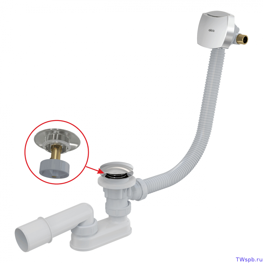 Alcaplast A509CKM-100 Сифон «Клик-Клак» для ванны, 100 см