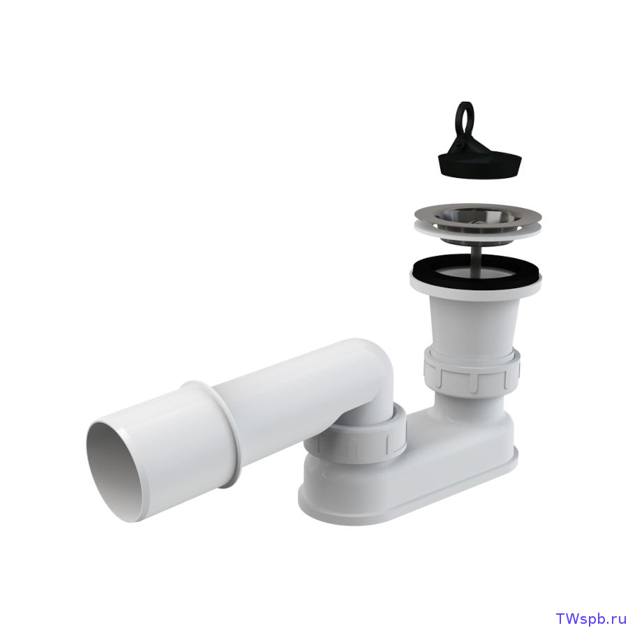 Alcaplast A461-50 Сифон с гидрозатвором для душевой кабины