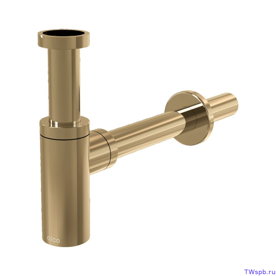 Alcaplast A400-G-P Сифон для раковины, GOLD-глянец
