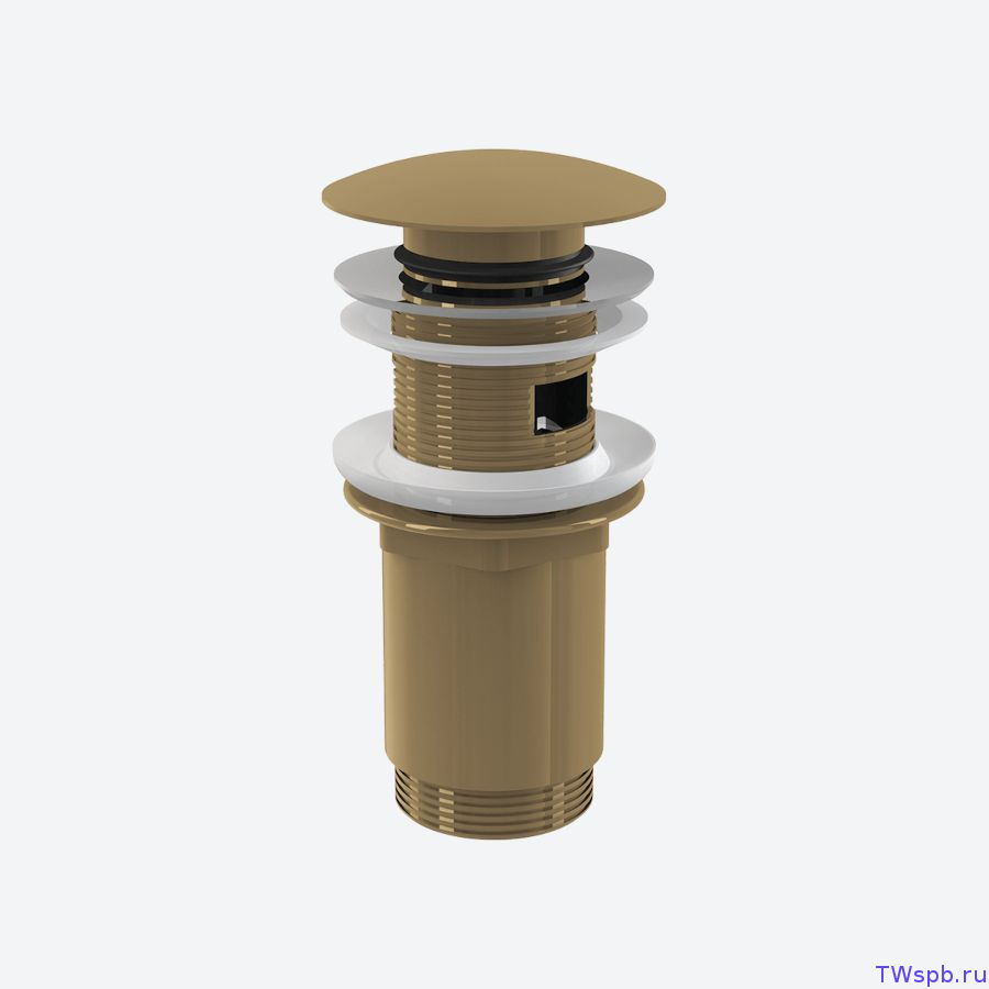 Золотой водослив Click-Clack для раковины, Alcaplast A392-G-B