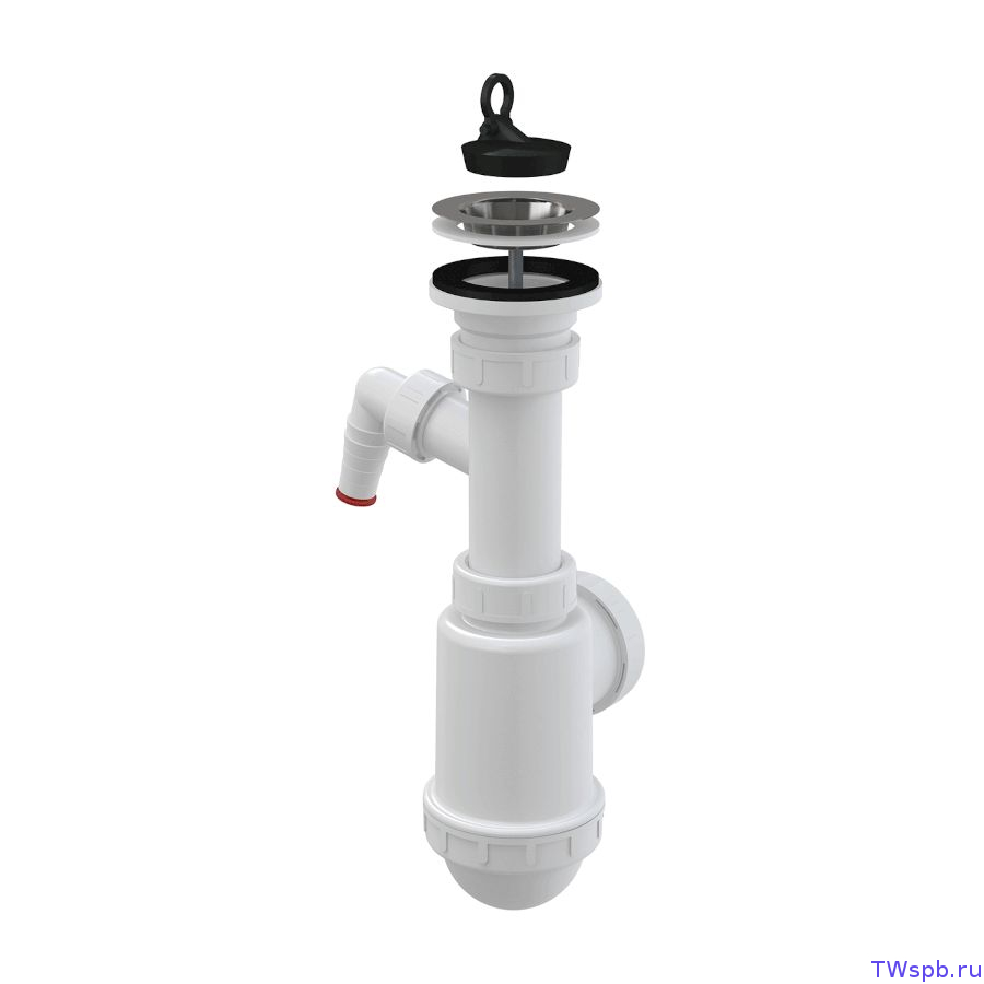 Alcaplast A441P-DN50/40 Сифон с отводом для мойки