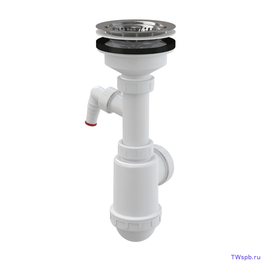 Alcaplast A446P-DN50/40 Сифон с отводом для кухонной мойки