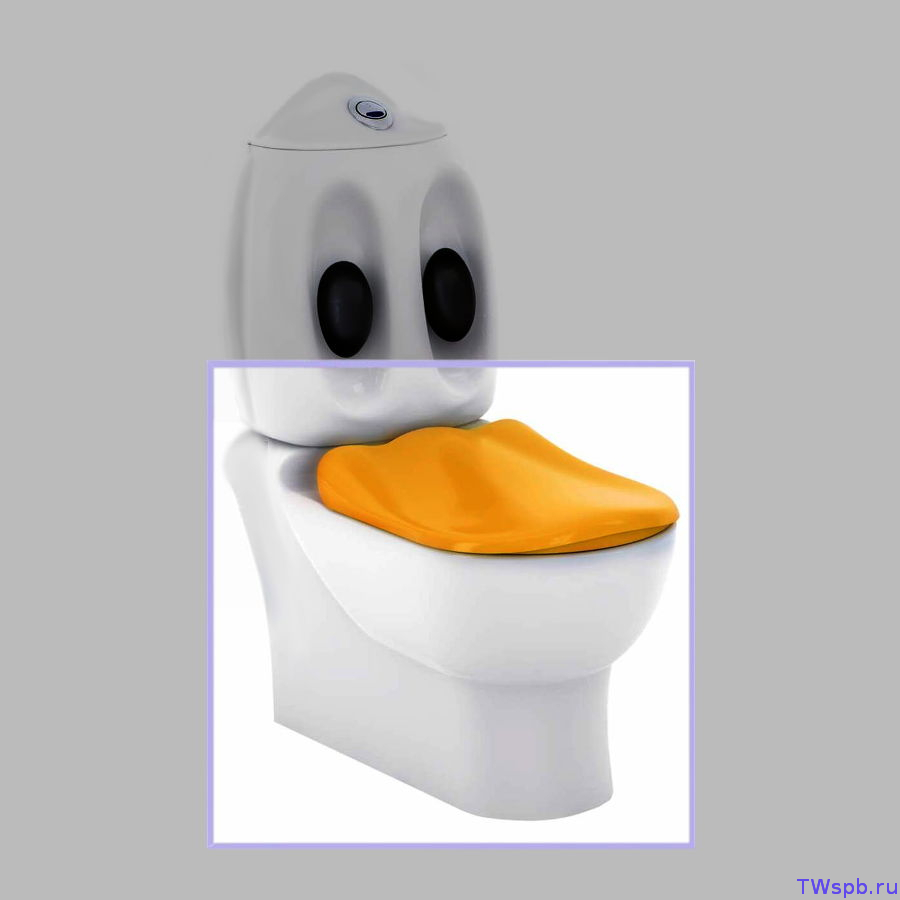 Чаша с биде для детского унитаза Creavit Ducky