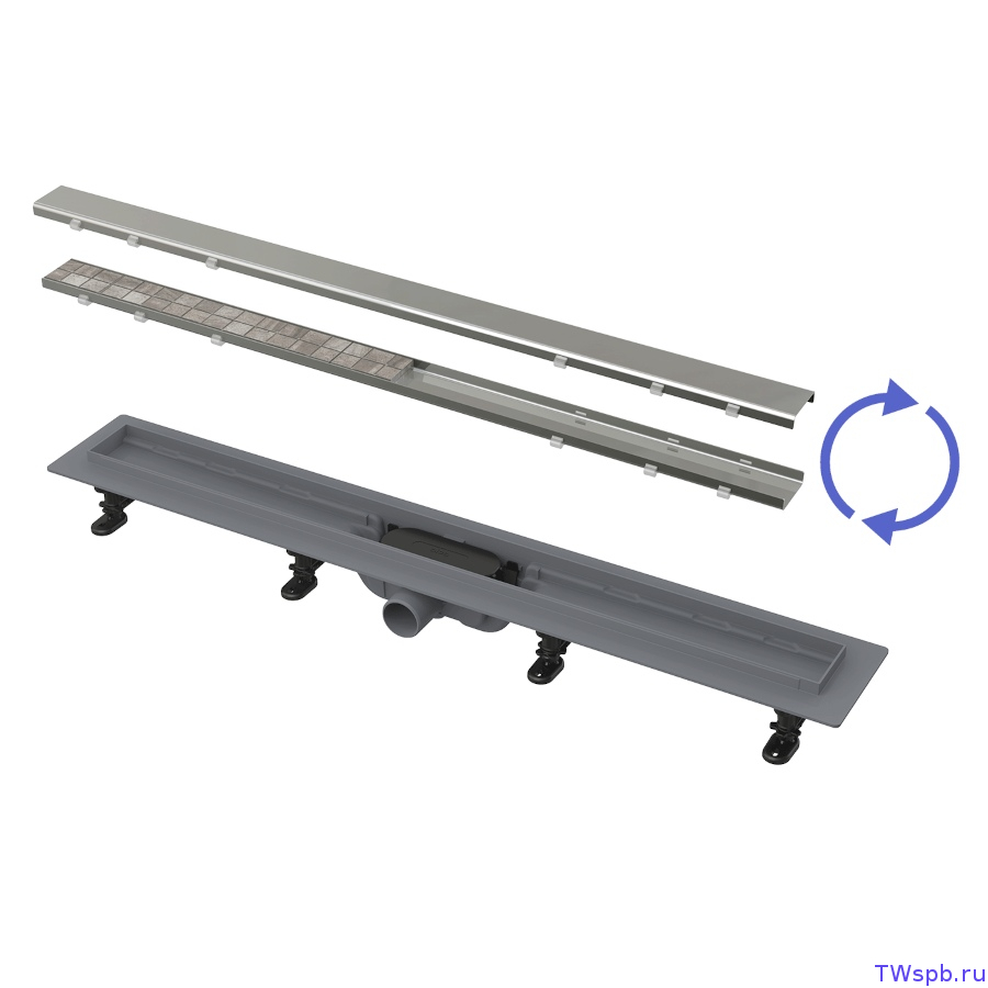 APZ19-950 Simple Душевой жёлоб с двухсторонней решёткой