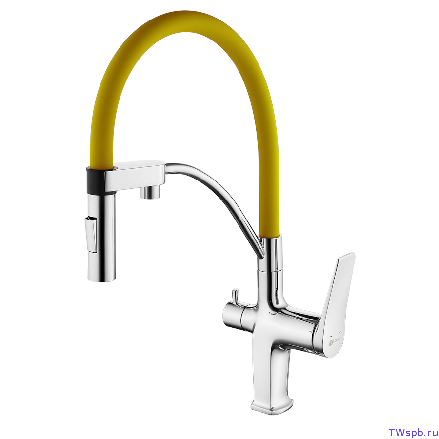 LM3074C-Yellow Смеситель с подключением фильтра для питьевой воды