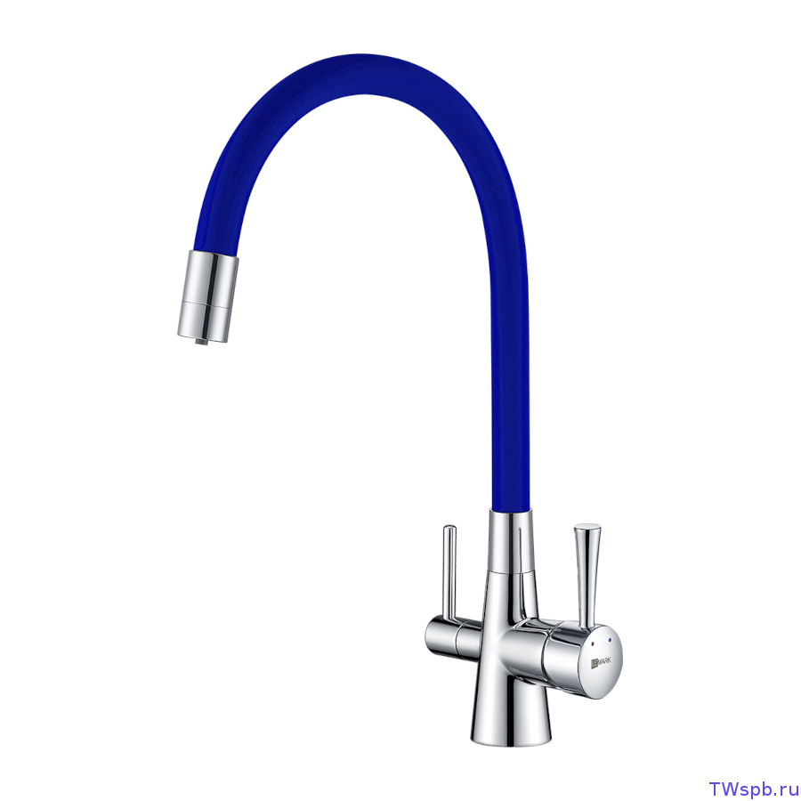 LM3075C-Blue Смеситель гибкий с подключением к фильтру