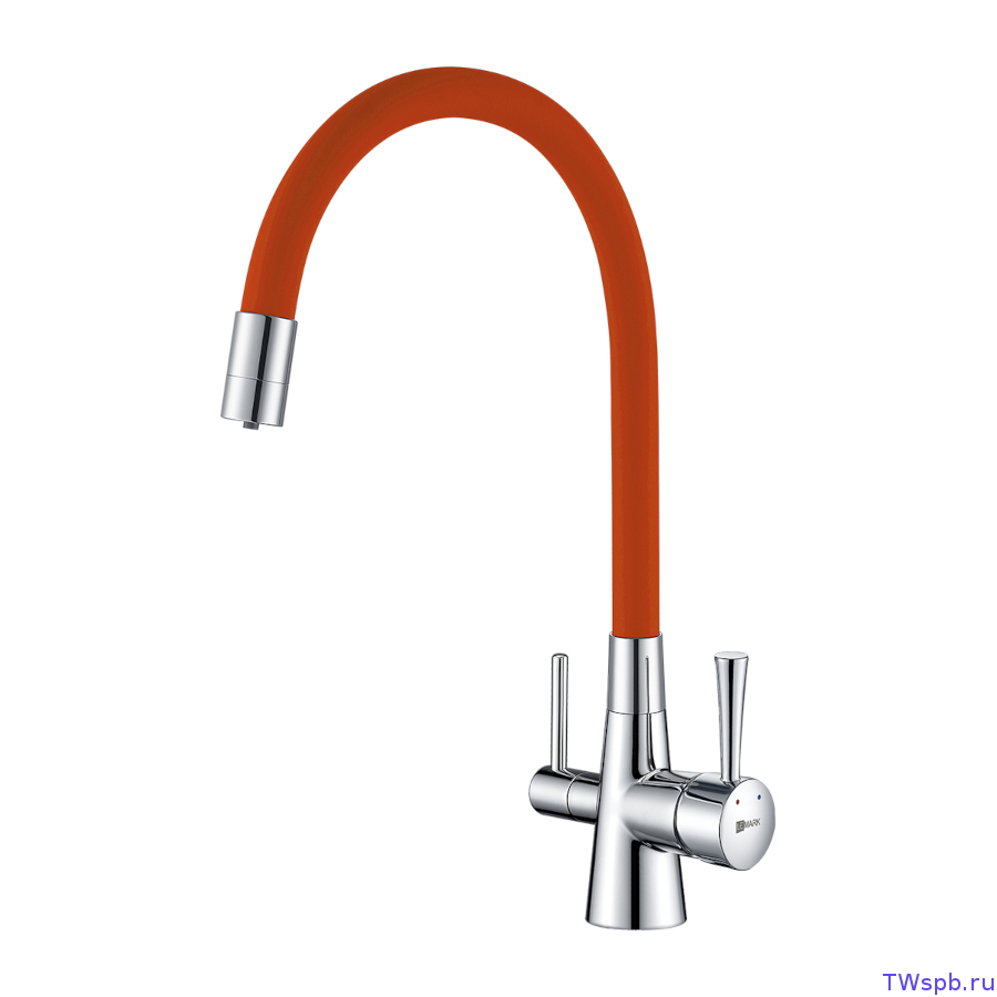 LM3075C-Orange Смеситель для кухни с подключением под фильтр