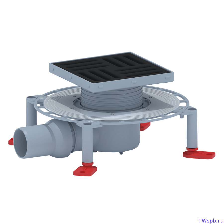TVZ5616 Трап для душа с чугунной решёткой (15х15)