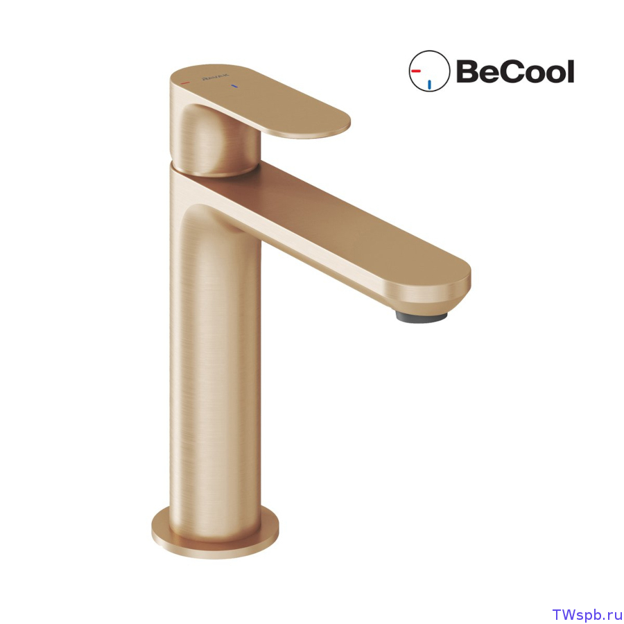 X070413 Смеситель для умывальника EL 012.61RGB BeCool розовое золото