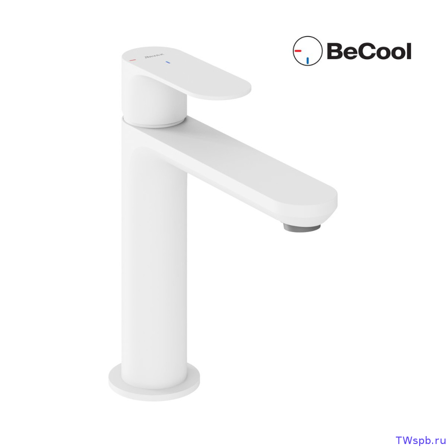 X070410 Белый смеситель для раковины, EL 012.11WV BeCool