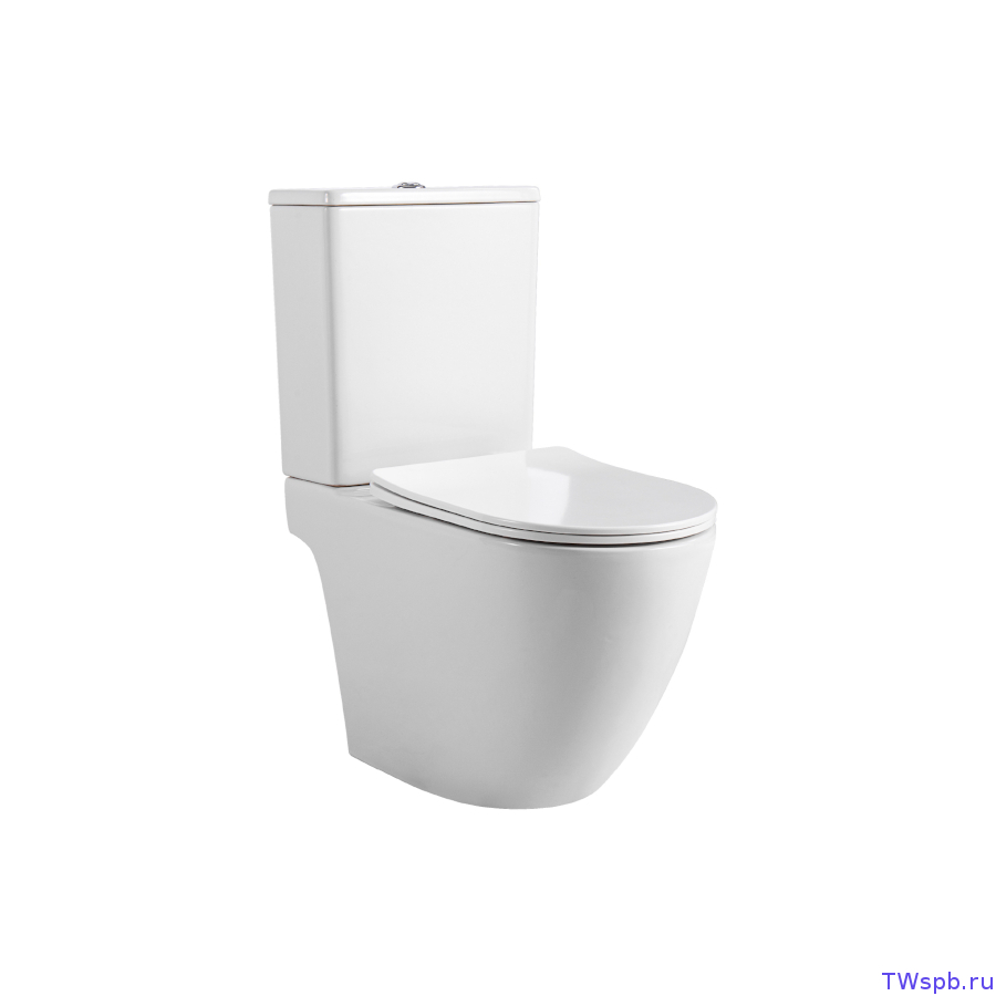 AQ2903T-00 Aquatek Европа безободковый унитаз-компакт, Soft Close, Tornado