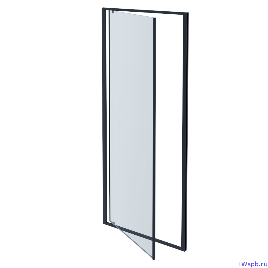 AQ ARI PI 10020BL Распашная душевая дверь Aquatek Ария, 100х200 см