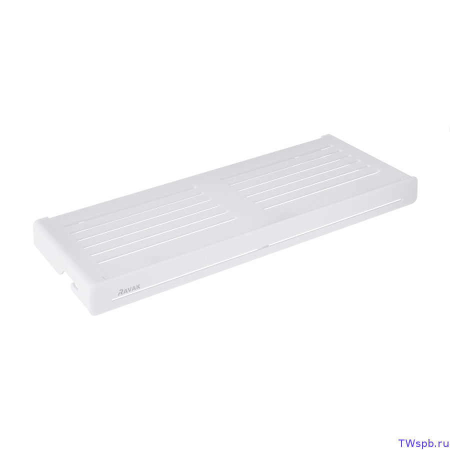 X07P651 Белая полка Slim S для ванной