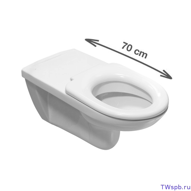 Длинный подвесной унитаз для инвалидов Jika Deep (Olimp) 8206420000001 (8.2064.2.000.000.1)