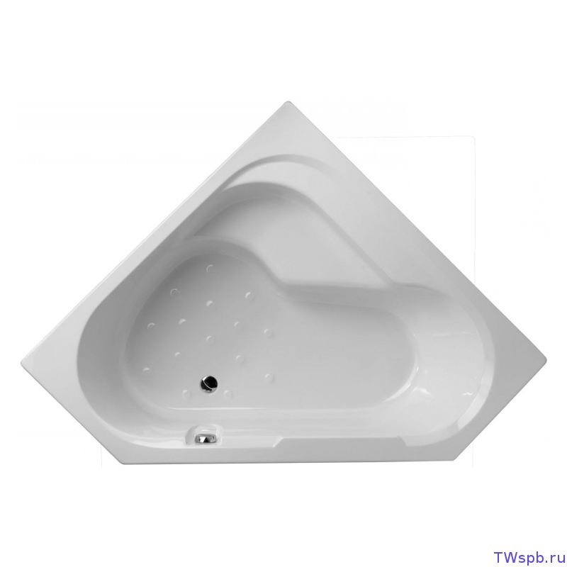 Угловая асимметричная акриловая ванна 145х145 см Jacob Delafon Bain Douche E6222RU-00