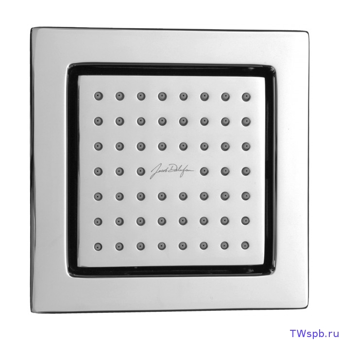 Tertile E8002-CP квадратная душевая форсунка 124х124 мм Jacob Delafon Watertile E8002-CP