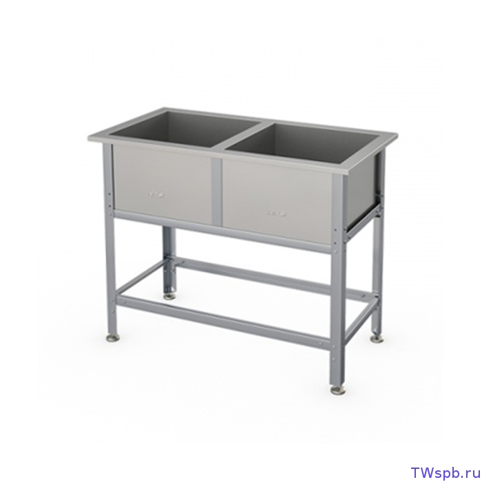 Двухсекционная мойка, АТЕСИ ВСМ-Б-2.600-02-К (ВМ-2/600 К)