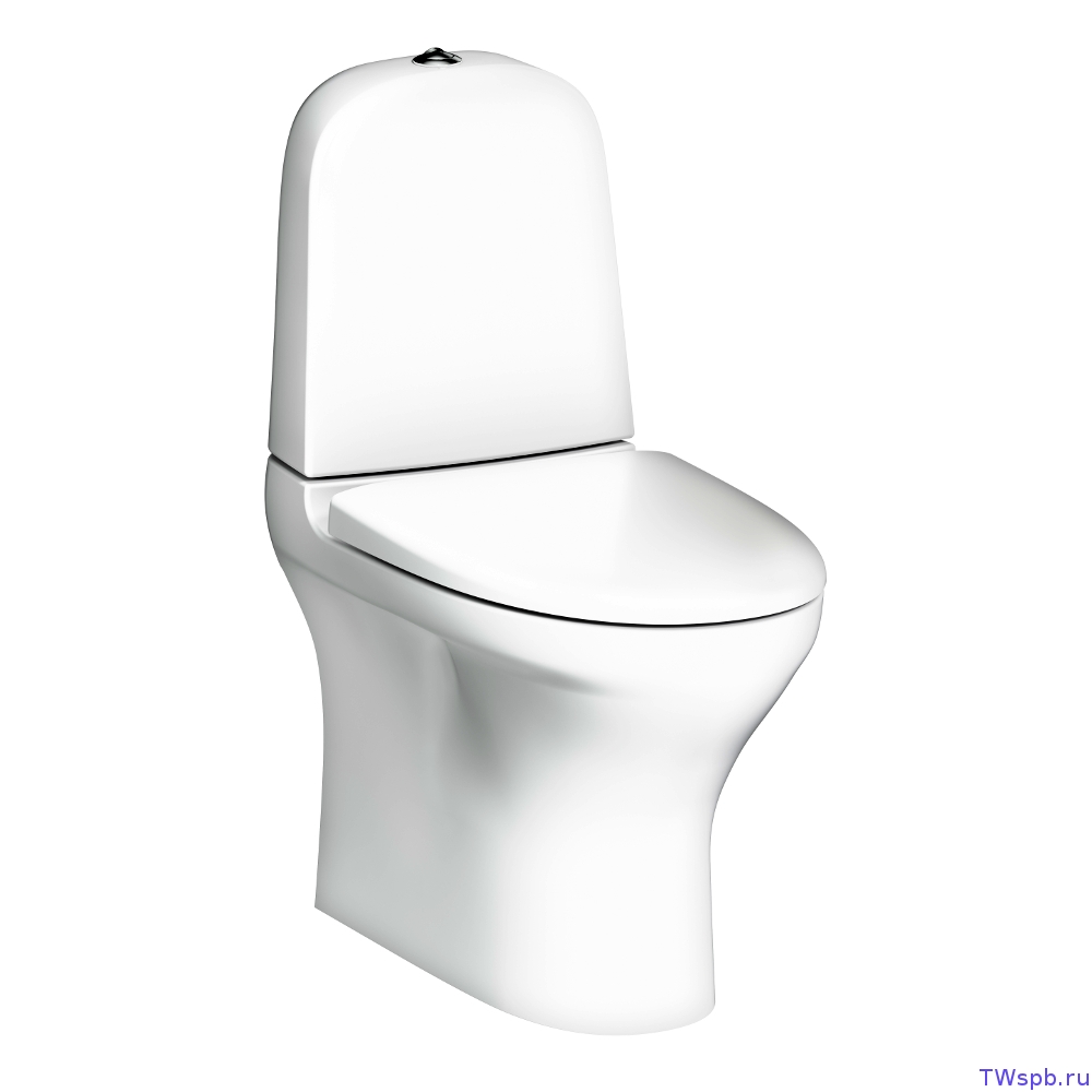 Белый матовый унитаз-компакт Gustavsberg Estetic 8300 matte