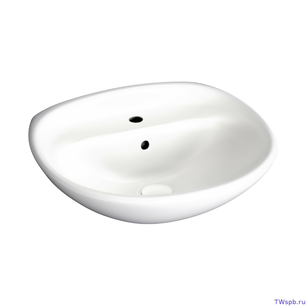 Gustavsberg Estetic 410360 matte раковина матовая белая 61х48,5 см